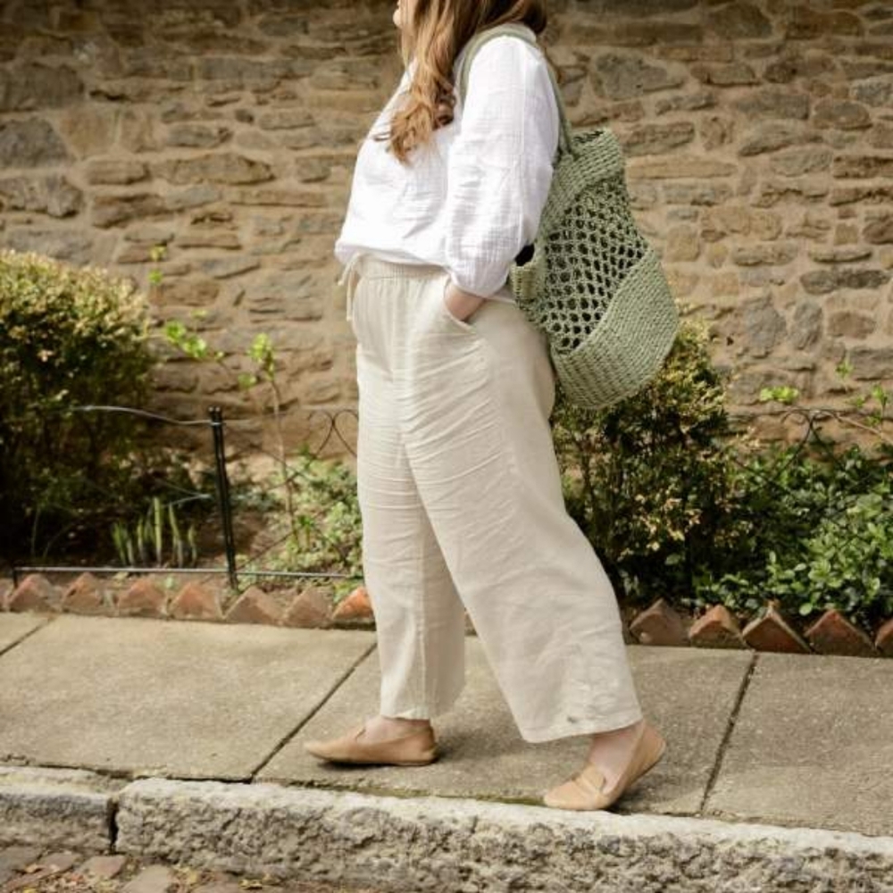 LAST ONE Straw Tote Handbag - Shade & Shore BEIGE ONLY - Picture 7 of 13
